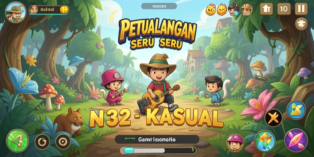 Tampilan antarmuka permainan N32 yang mudah digunakan.