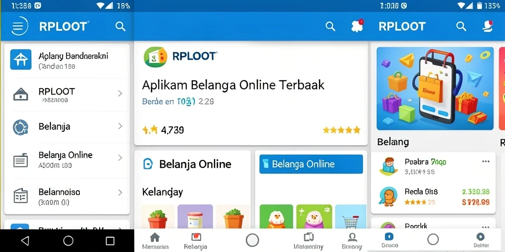 Antarmuka aplikasi RPLOOT yang user-friendly dan mudah dinavigasi.