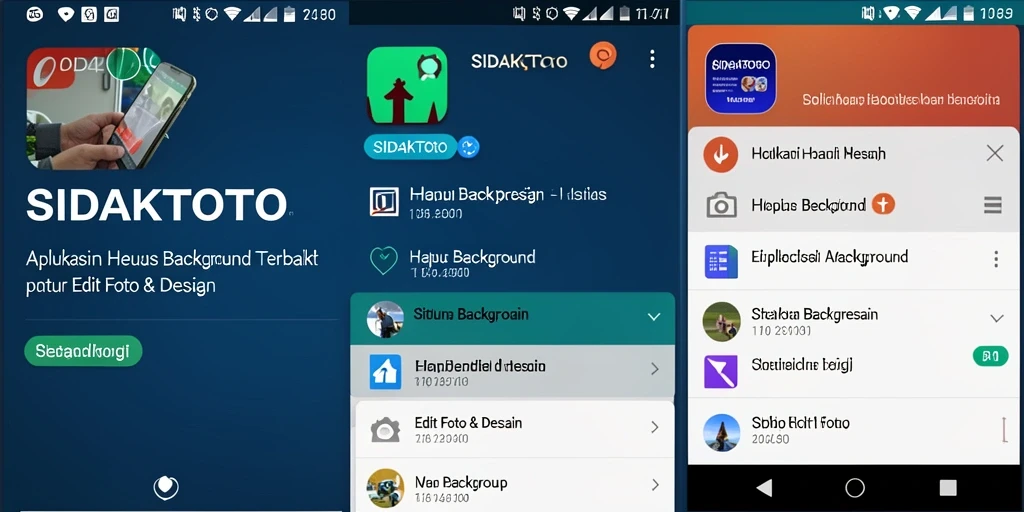 Antarmuka SIDAKTOTO yang sederhana dengan fungsi Hapus Background yang efektif.
