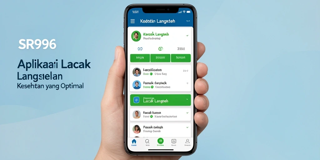 Tampilan antarmuka SR996 yang menarik dan fungsional untuk Lacak Langkah.