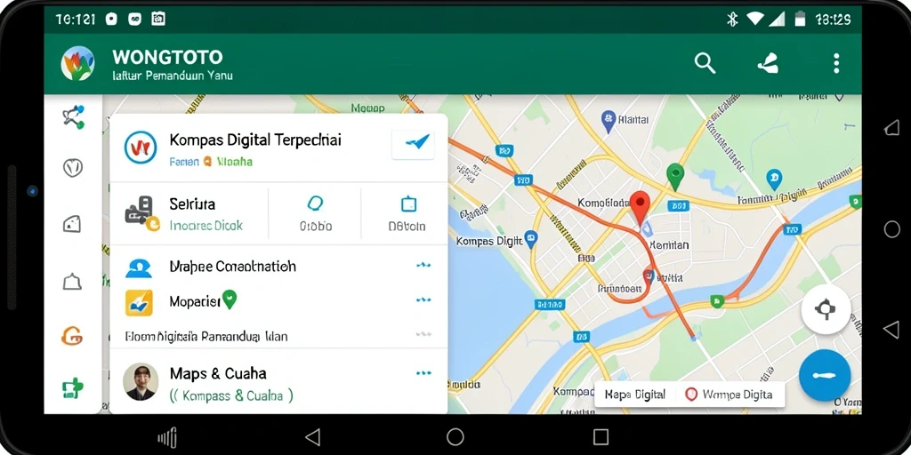 Tampilan antarmuka WONGTOTO yang menunjukkan arah dan informasi relevan.