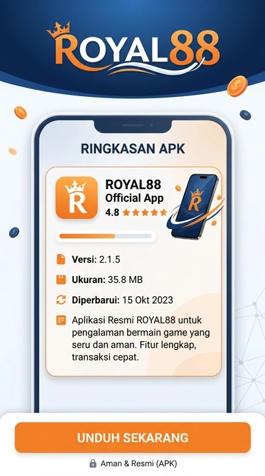 Tampilan halaman APK royal88